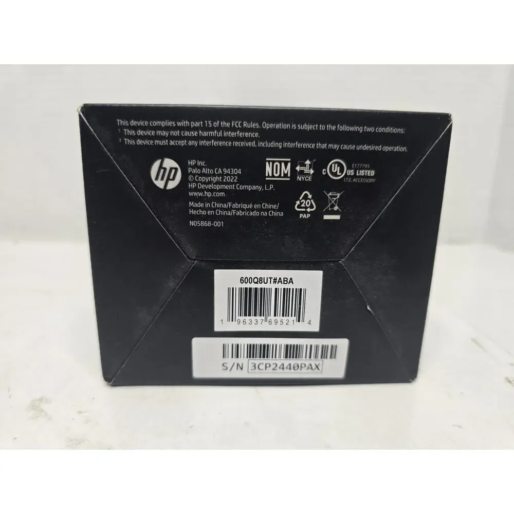 HP 65W GaN USB-C Laptop Charger 600Q8UT#ABA New Sealed